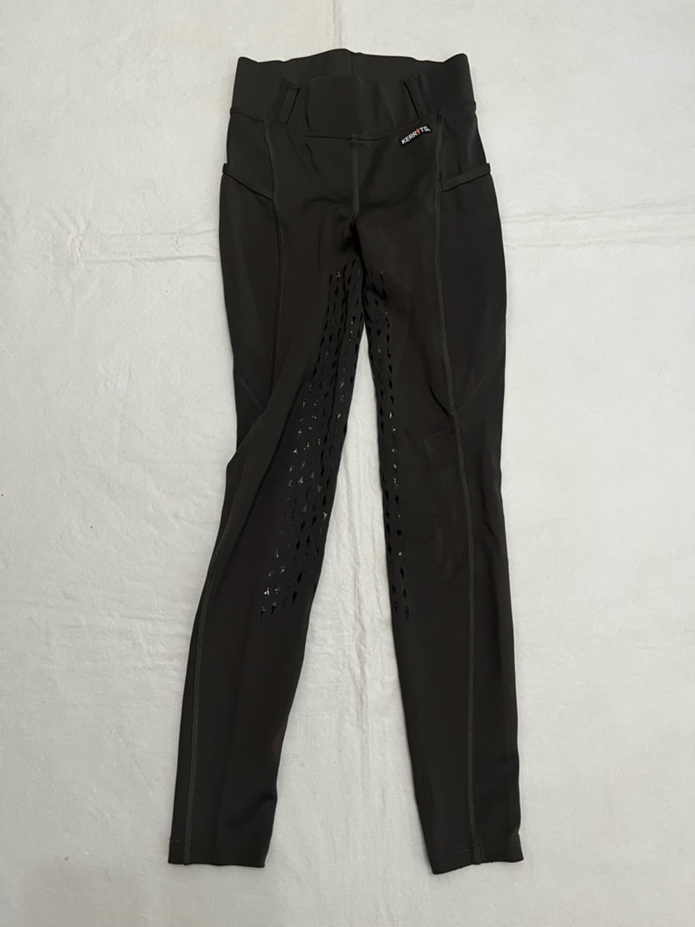 Kerrits Full Seat Grip Tights Grey Leggings Riding Pants